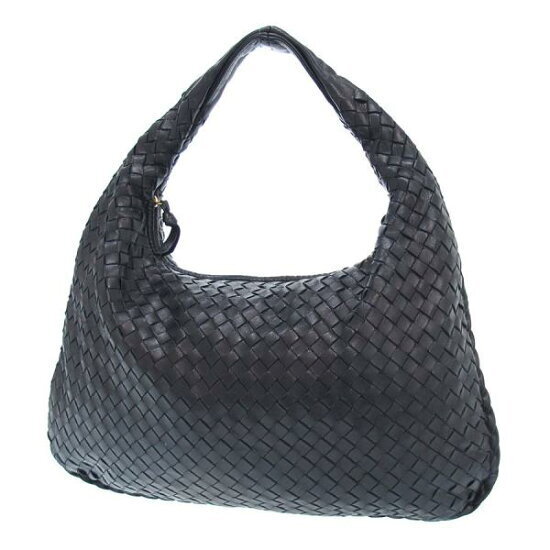 Bottega Veneta Intrecciato Woven Nappa Leather Hobo Black Shoulder Bag